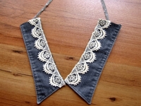 AGY TEXTILE ARTIST Collar Necklace